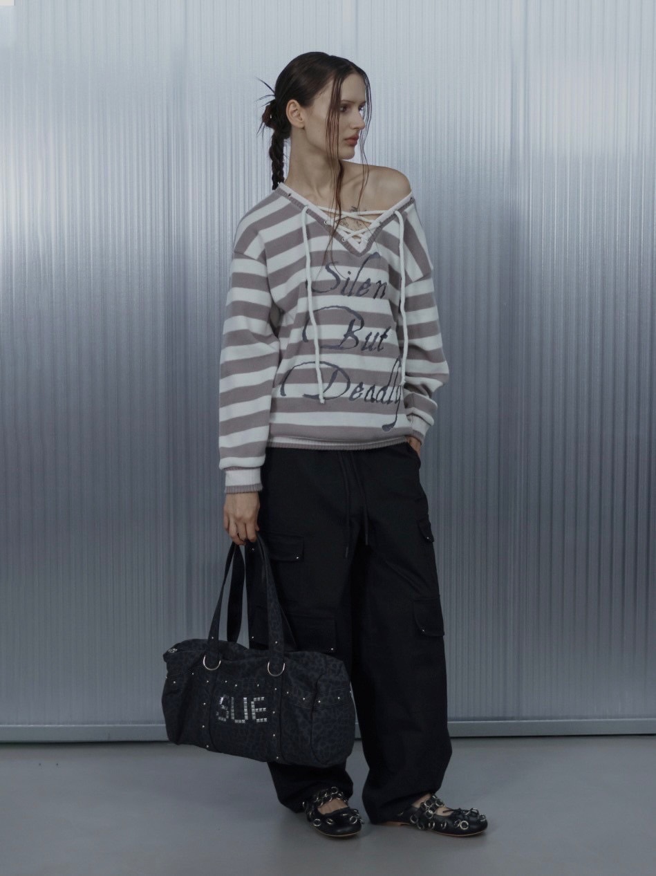 10/11 再入荷【SETUP-EXE】STRIPE V-NECK MTM / 【セットアップエグゼ