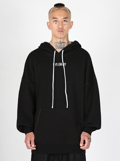 AJOBYAJO】Crying Boy Cotton Knit Hoodie | OUR BRAND,AJOBYAJO