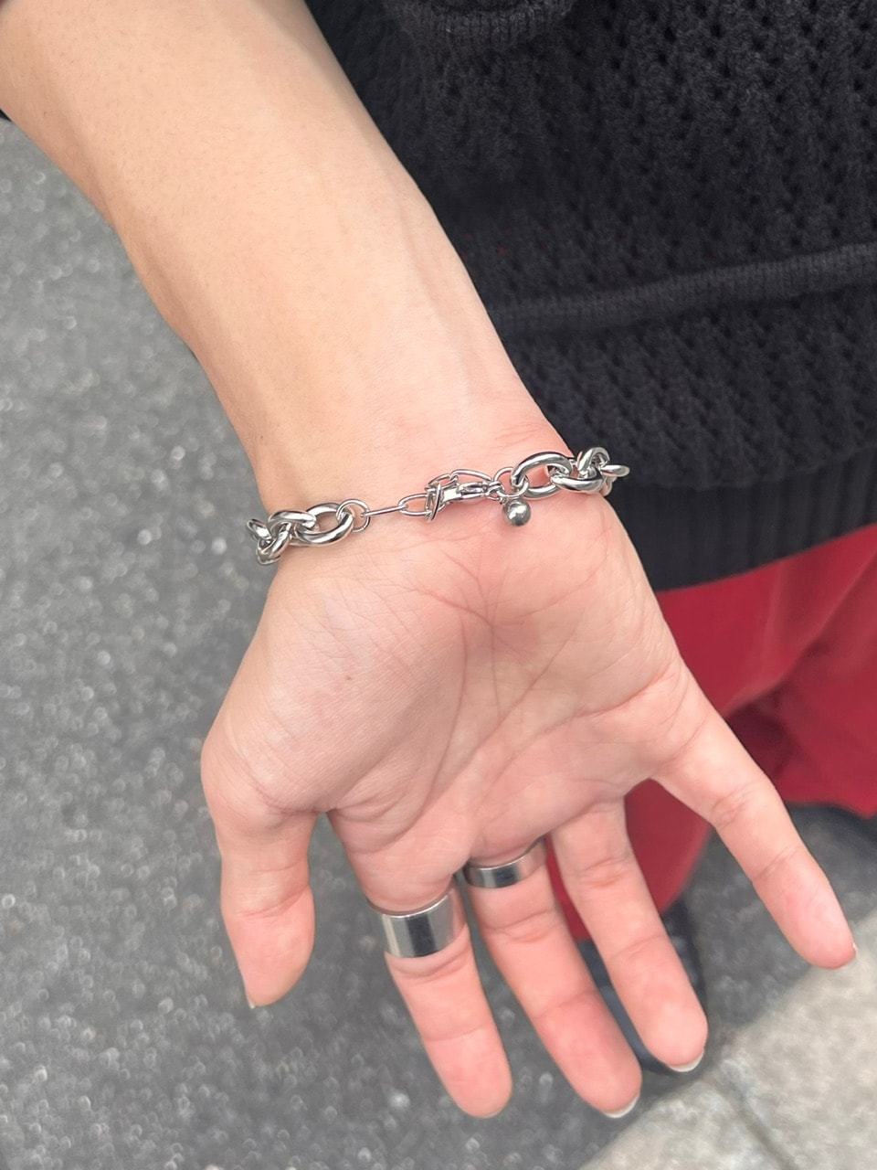Chikashitsu +】circle chain bracelet | OUR BRAND,Chikashitsu +