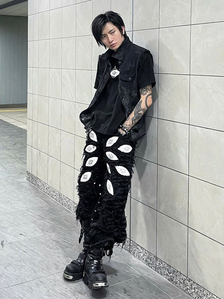 uniz WHITE EYES PANTS ユニズ オピウムファション バギー uniz WHITE EYES PANTS ユニズ オピウムファション バギー