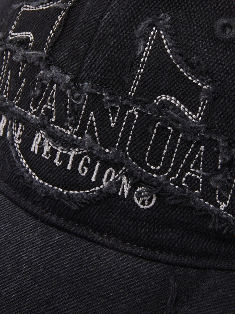 【NOMANUAL】NO RELIGION LOGO PATCHWORK CAP