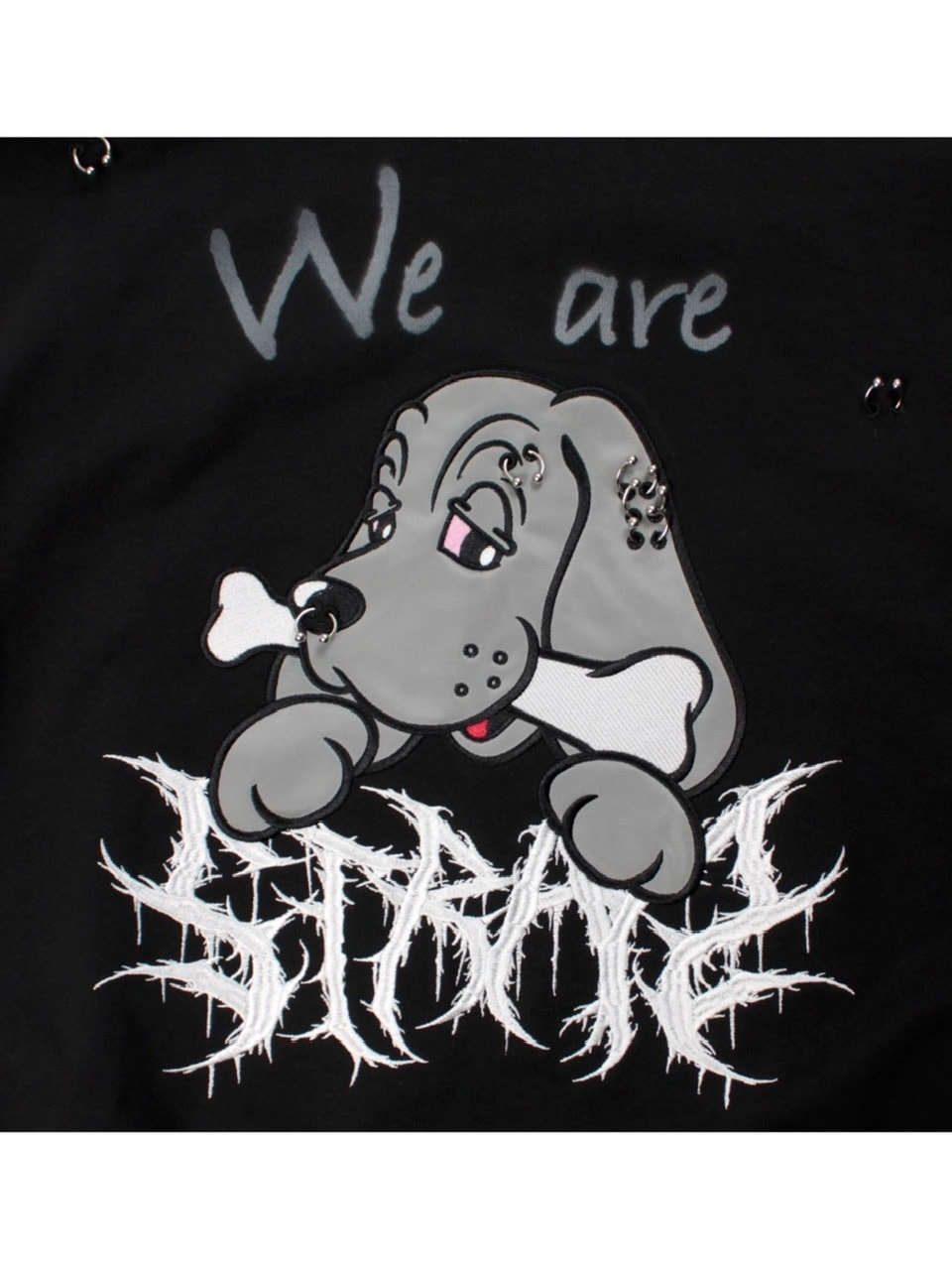 GALFY】バチバチピアスパーカー / 【ガルフィー】バチバチピアス