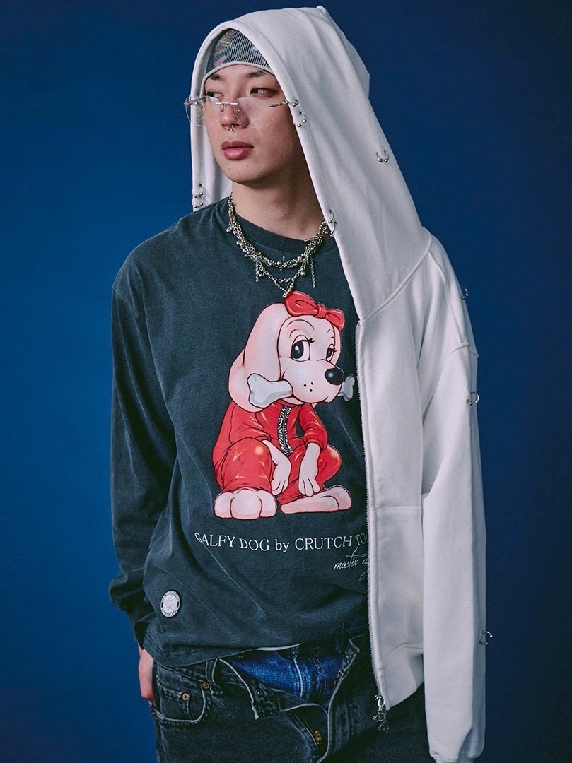 GALFY】バチバチピアスパーカー / 【ガルフィー】バチバチピアス