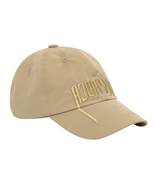 【AJO AJOBYAJO】24SS★ [PBA] Arch Logo Washed Cap PBA] Tribal AJO Nylon Cap [BLACK] - AJOBYAJO