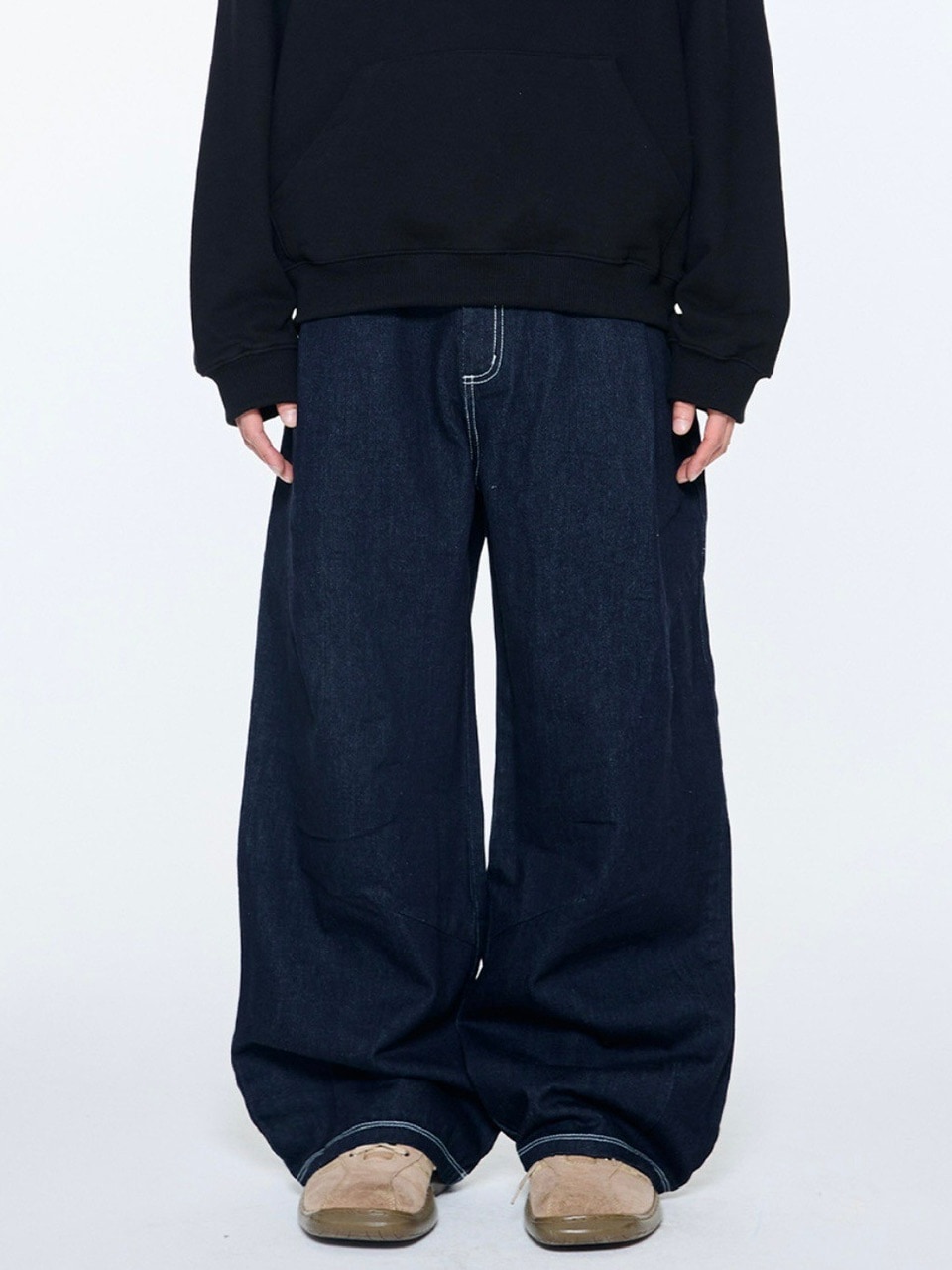 THECOLDESTMOMENT】TCM back logo denim pants | OUR BRAND