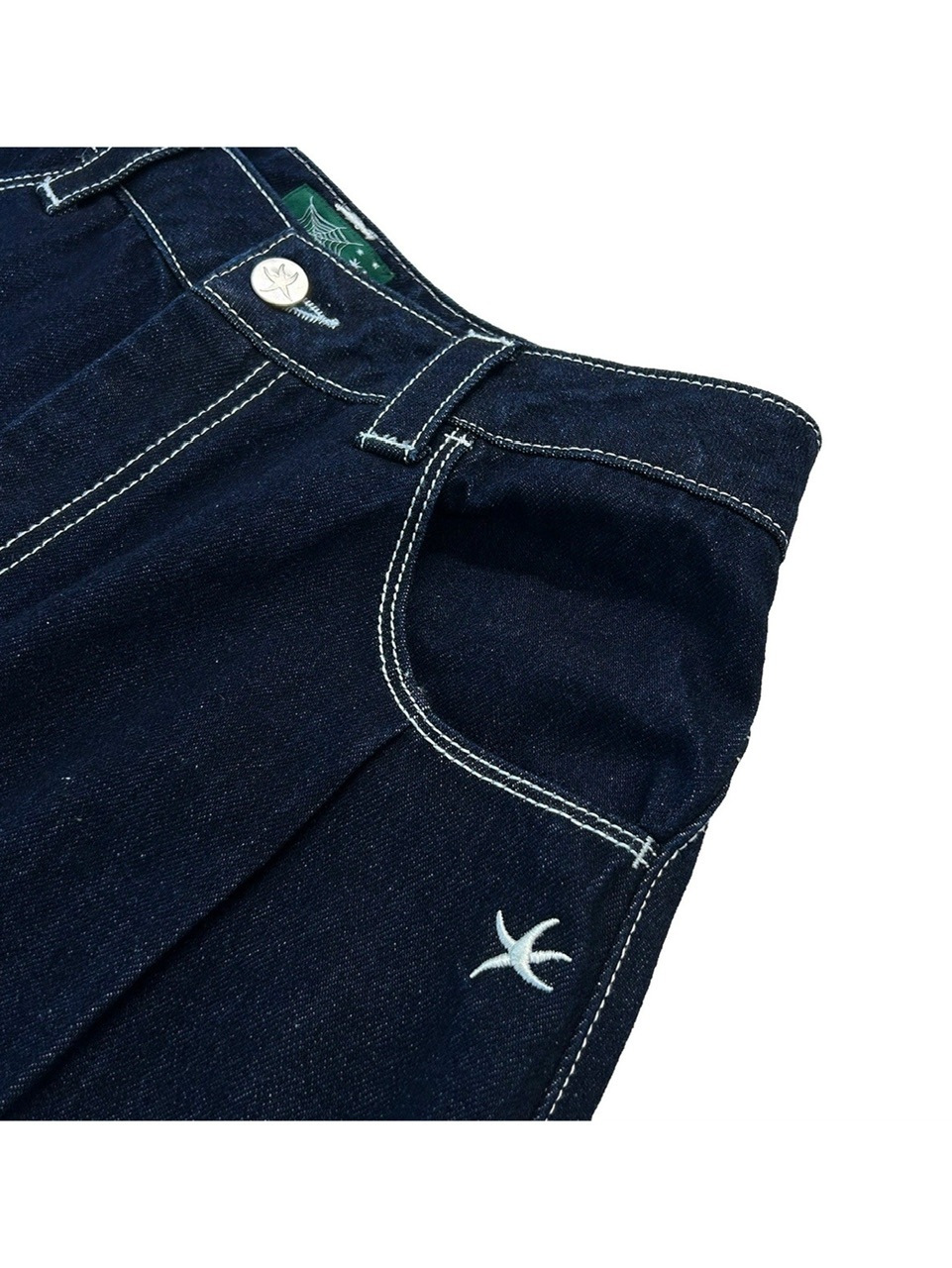 THECOLDESTMOMENT】TCM back logo denim pants | OUR BRAND