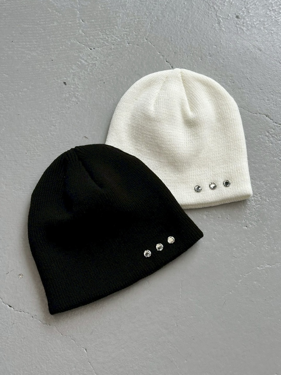 LUV CODE】cubic studs beanie (2color) | OUR BRAND,LUV CODE