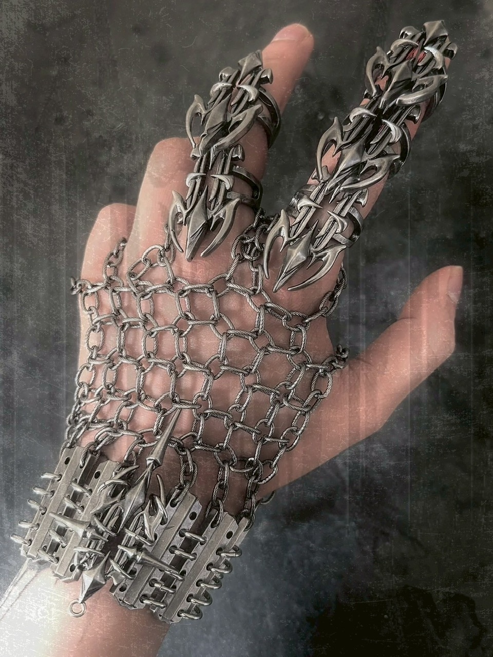 IIIMIII】Punk Armor Chain Bracelet / 【イアミ】パンクアーマー