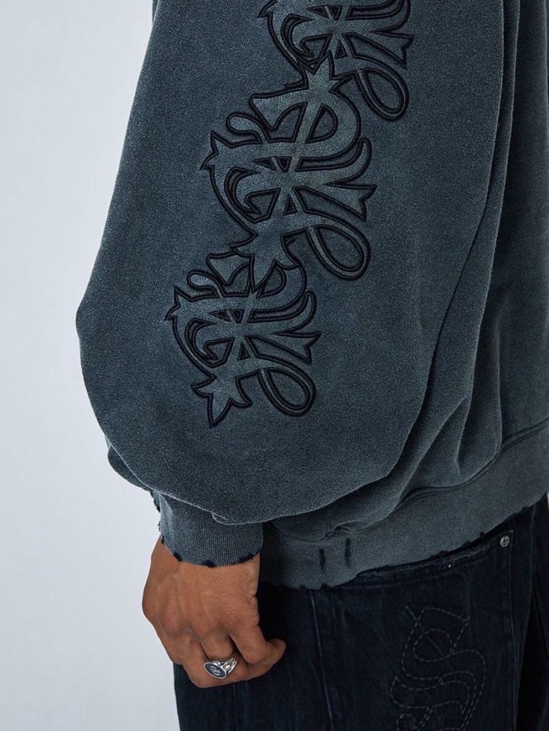 SUPPLIER】Studs Cross Patch Zip Hoodie / 【サプライヤー】スタッズ