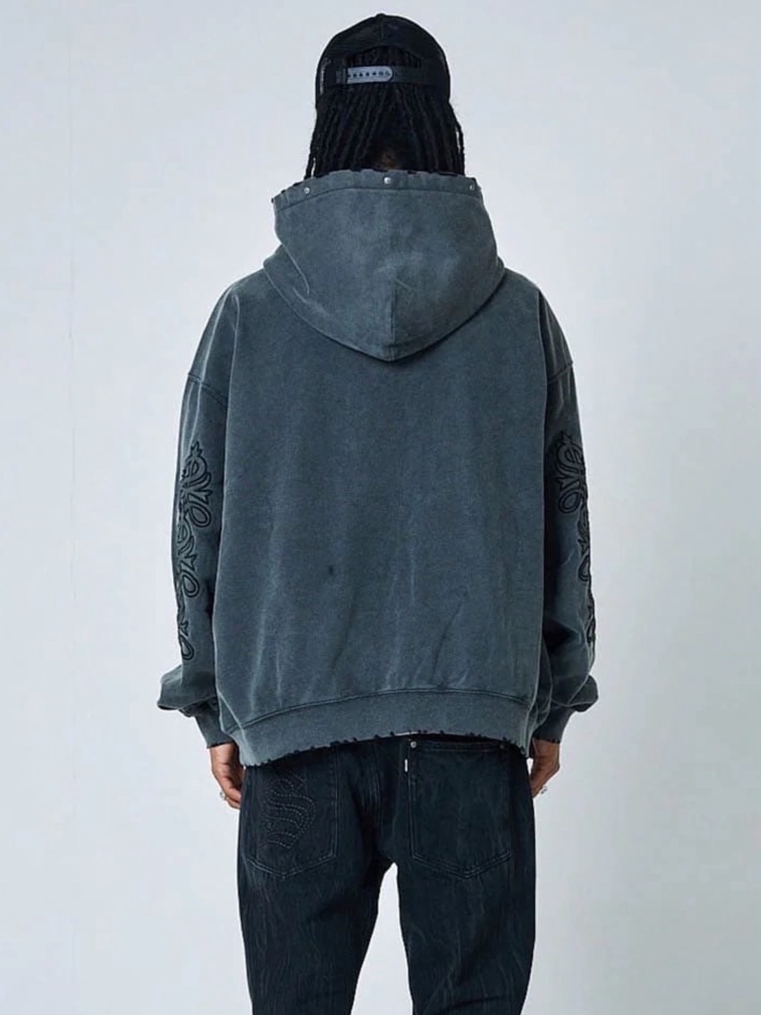 トップス supplier Studs Cross Patch Zip Hoodie SUPPLIER】Studs Cross Patch Zip Hoodie / 【サプライヤー