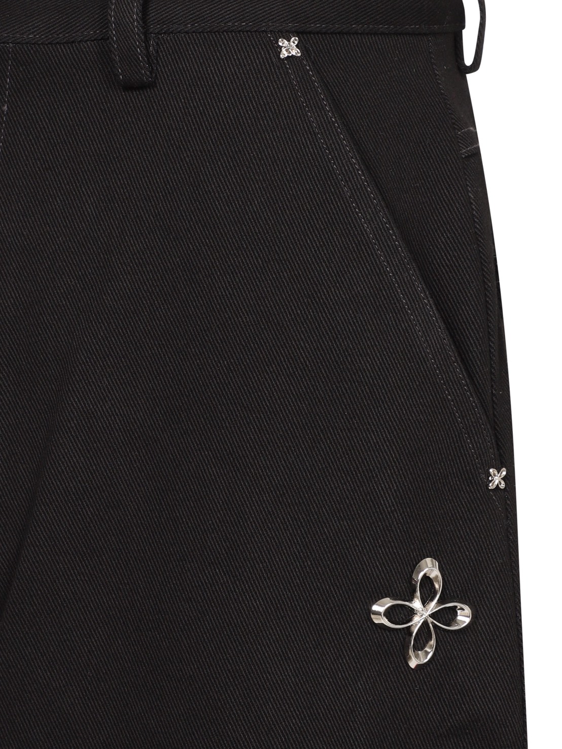 【SURGERY×TEKKEN】METAL LOGO FIRE PATTERN DENIM PANTS