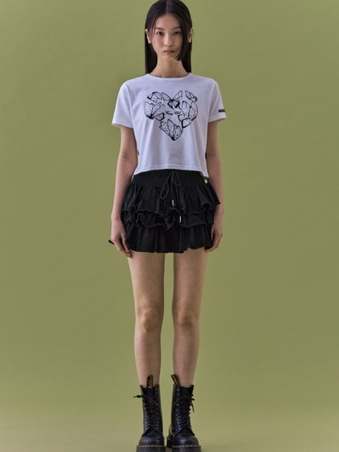 【NASTY FANCY CLUB】PUFF SWEAT CANCAN MINI SKIRT