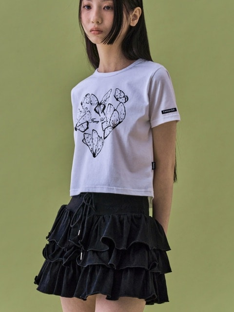 ◆NASTY FANCY CLUB◆ NF Puff Sweat Cancan Mini Skirt BLACKF2 FANCY CLUB】PUFF SWEAT CANCAN MINI SKIRT | OUR BRAND,FANCY