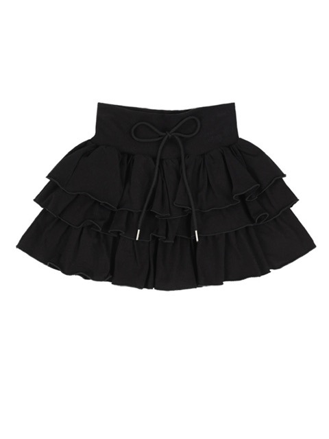 ☆NASTY FANCY CLUB☆ NF Puff Sweat Cancan Mini Skirt BLACKF2 FANCY CLUB】PUFF SWEAT CANCAN MINI SKIRT | OUR BRAND,FANCY