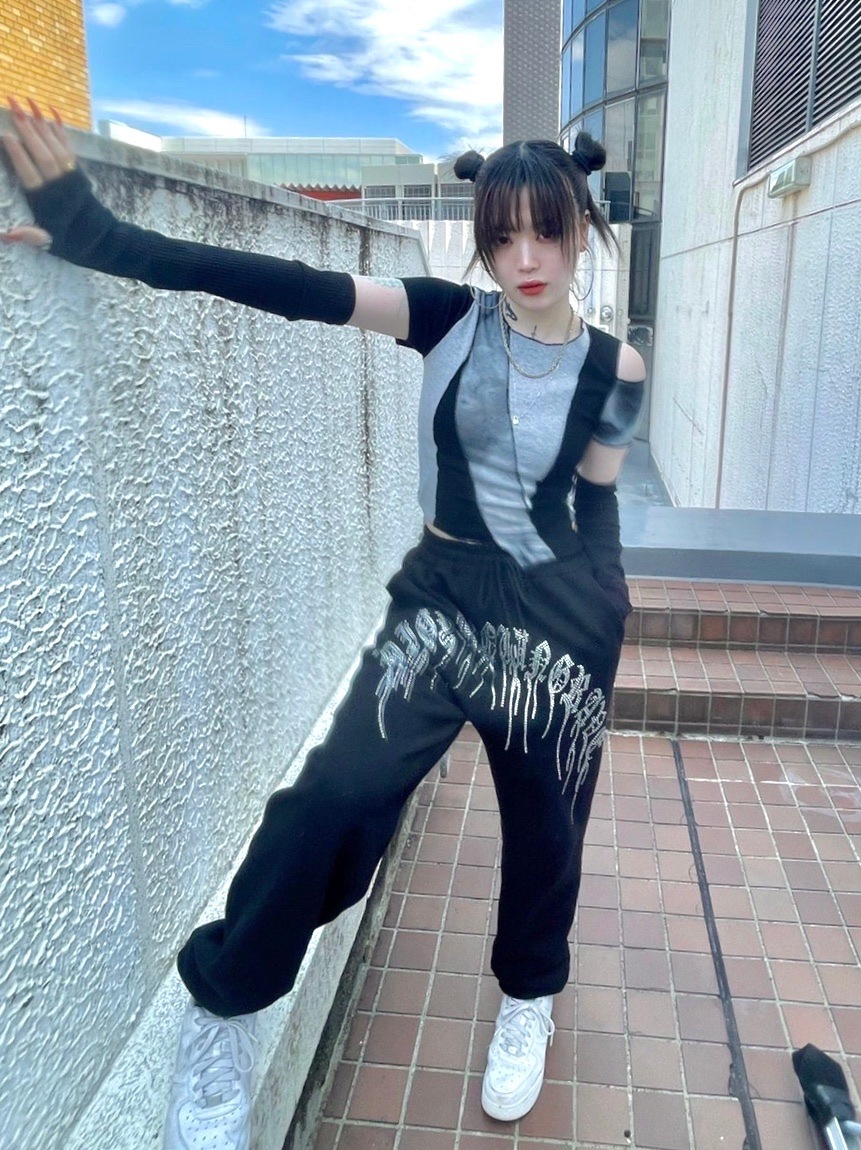 受注制【Never mind the XU】rib arm warmer (2color)