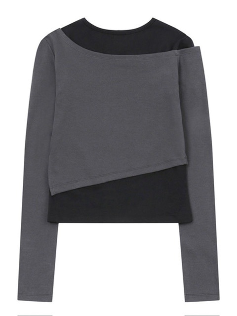 【MISEKI SEOUL】Layered slit long sleeves / 追跡付 Miseki seoul】Layered slit long sleeves | OUR BRAND,Miseki