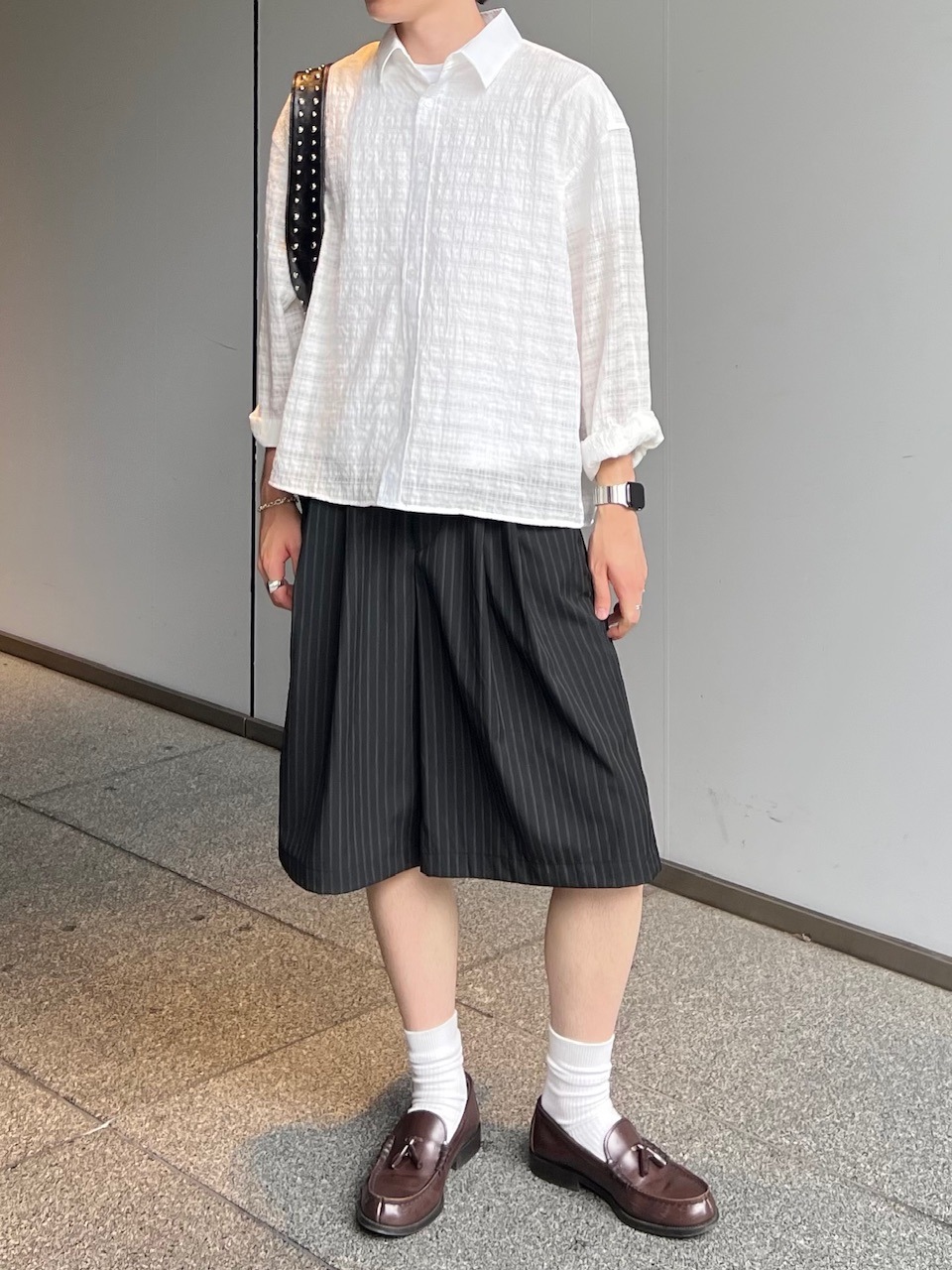 FROMJAPAN公式アカウント01GUCCI ブラック 長袖トップス 東京店WEB限定受注制【Chikashitsu +】cropped check sheer