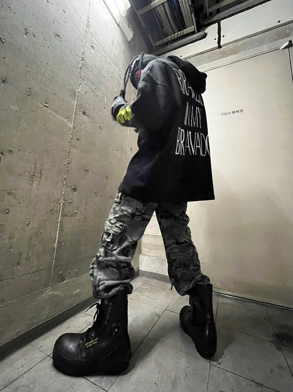 受注制【XU DOG】camouflage cargo pants