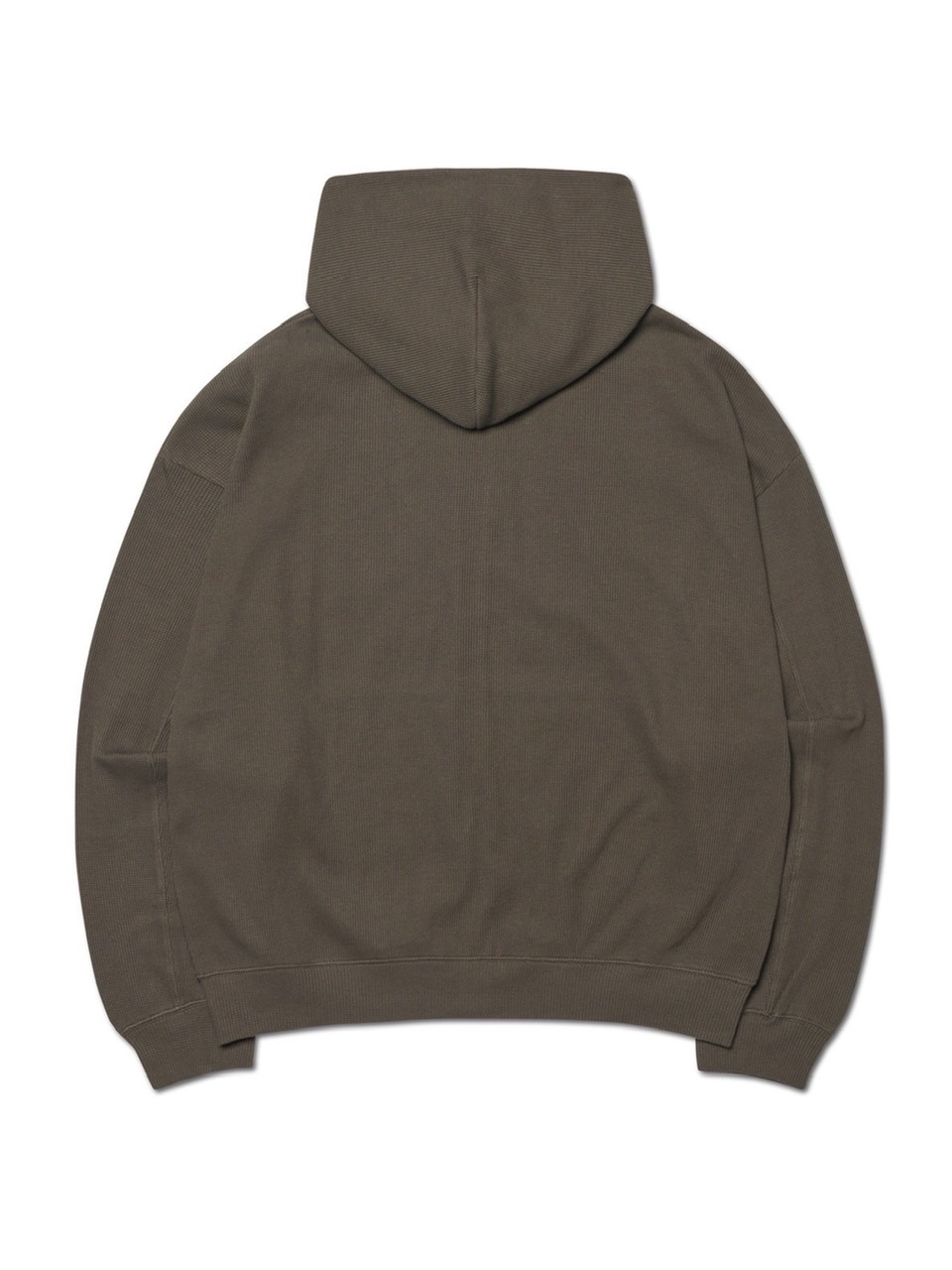 【NOMANUAL】NM WAFFLE HOODED ZIP-UP