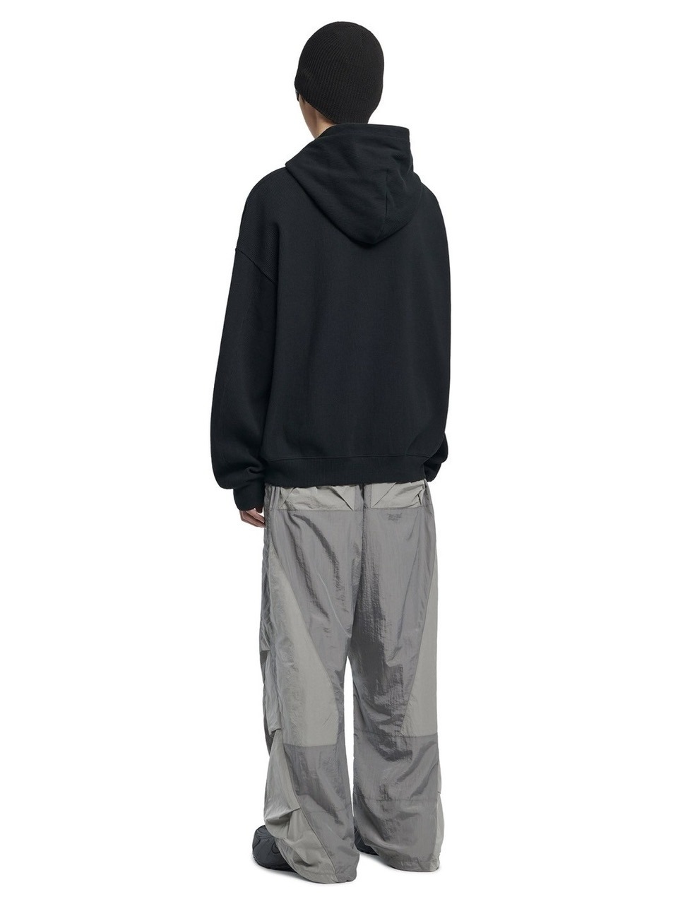 【NOMANUAL】NM WAFFLE HOODED ZIP-UP