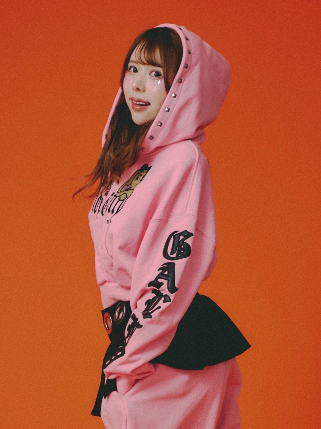 Galfy エンジェルギャルパーカー ブラック GALFY(ガルフィー)エンジェルギャルパーカー - Black / ロック