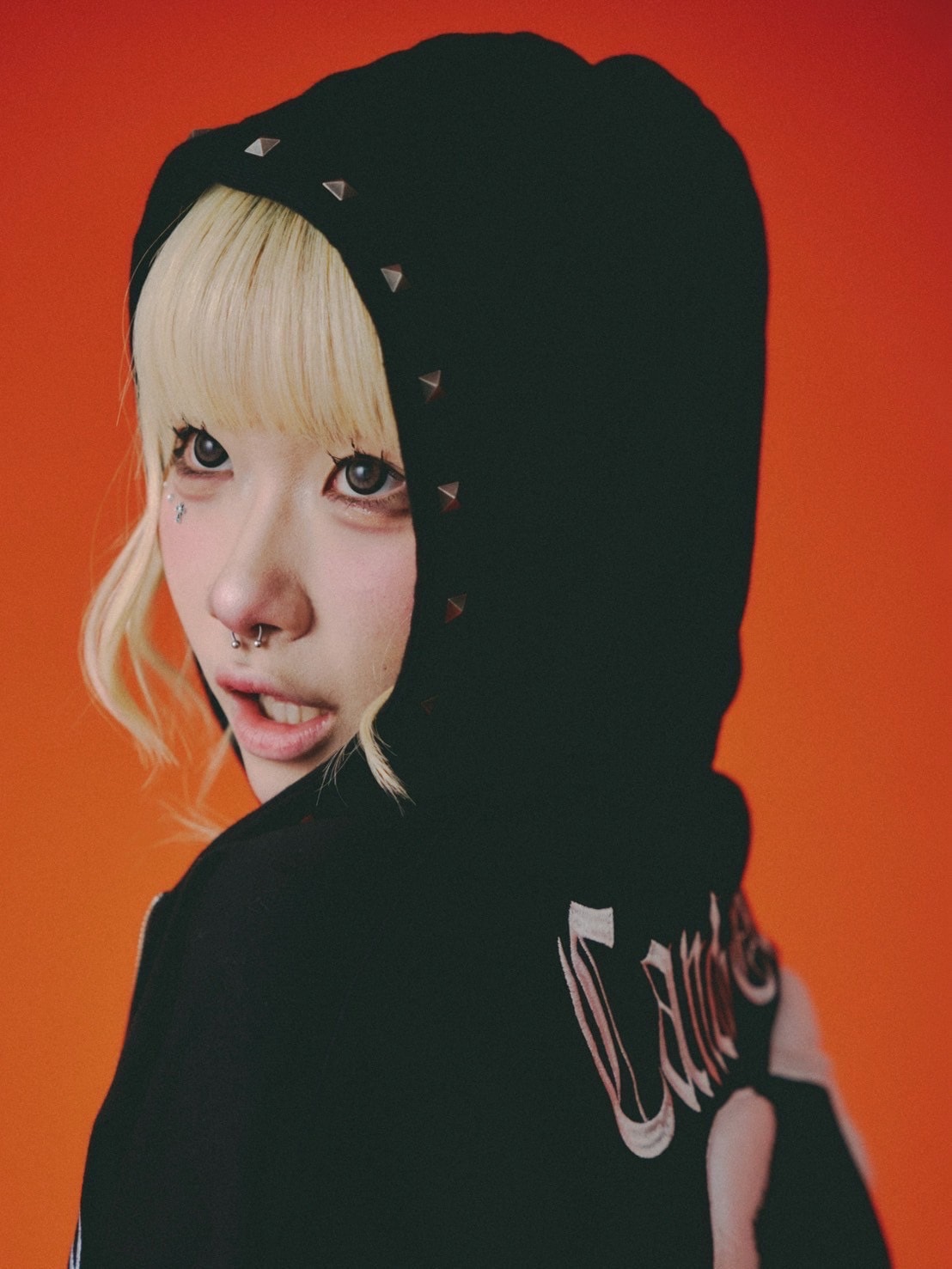 Galfy エンジェルギャルパーカー ブラック GALFY(ガルフィー)エンジェルギャルパーカー - Black / ロック