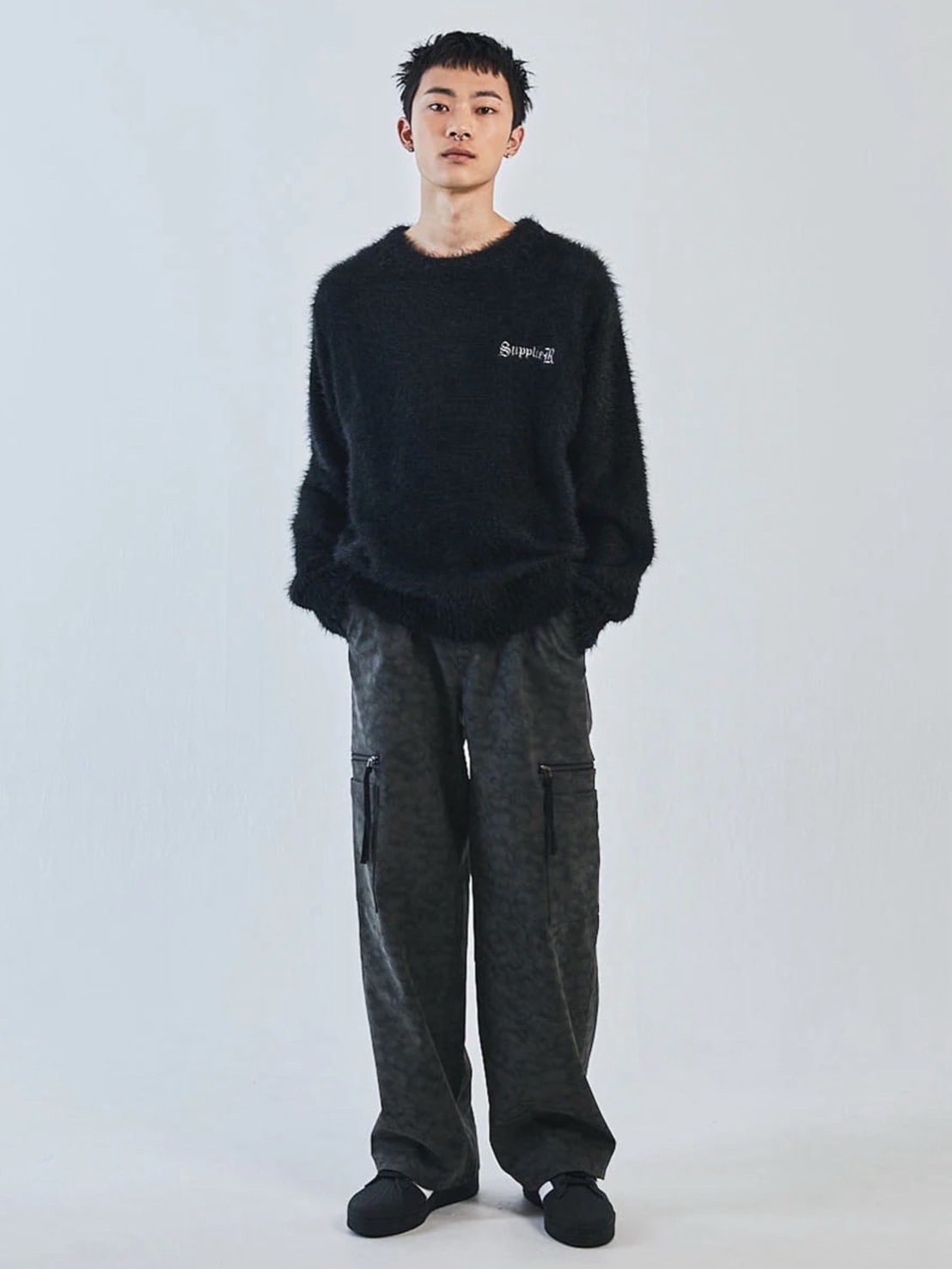 SUPPLIER】Cross Shaggy Knit / 【サプライヤー】クロスロゴ