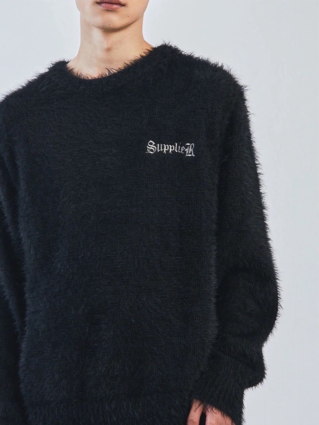 SUPPLIER】Cross Shaggy Knit / 【サプライヤー】クロスロゴ