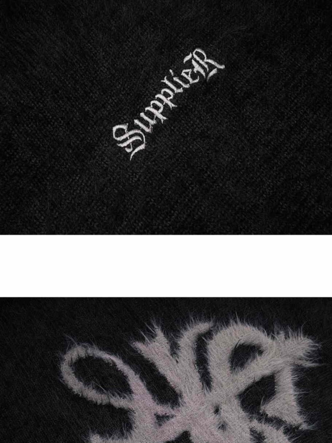 SUPPLIER】Cross Shaggy Knit / 【サプライヤー】クロスロゴシャギー