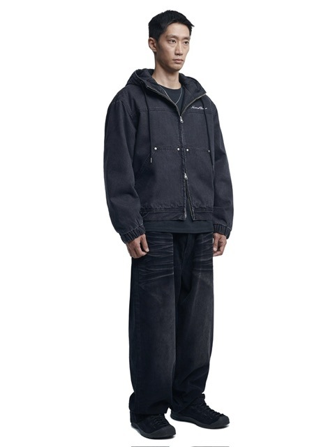 NOMANUAL】W.D HOODED ZIP-UP JACKET / 【ノーマニュアル】フード