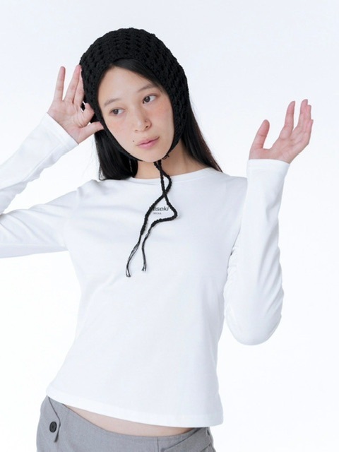 Miseki seoul】Mini logo long sleeves | OUR BRAND,Miseki