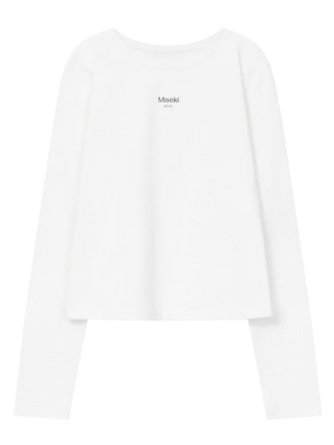 MISEKI SEOUL★韓国★人気★Logo long sleeves WHITE 長袖 ロンT MISEKI SEOUL☆韓国☆人気☆Logo long sleeves WHITE 長袖 ロンT