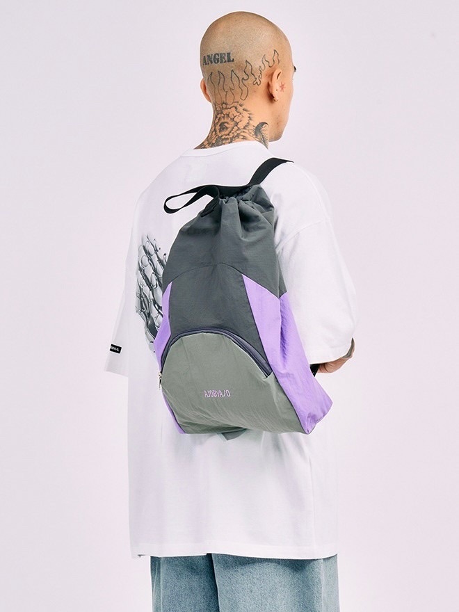 【AJOBYAJO】Multi Color Nylon Drawstring Bag