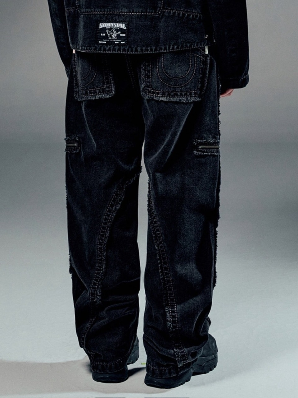 【NOMANUAL】NO RELIGION DENIM RIDER PANTS