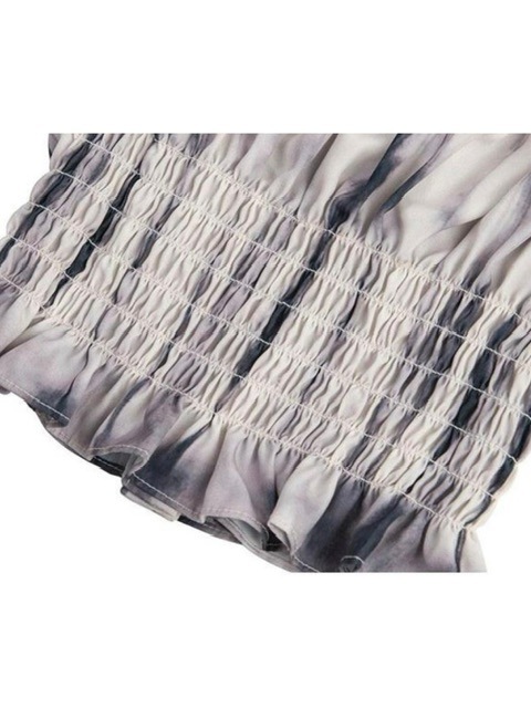 【runningHIGH】PUFF SLEEVE CROP BLOUSE