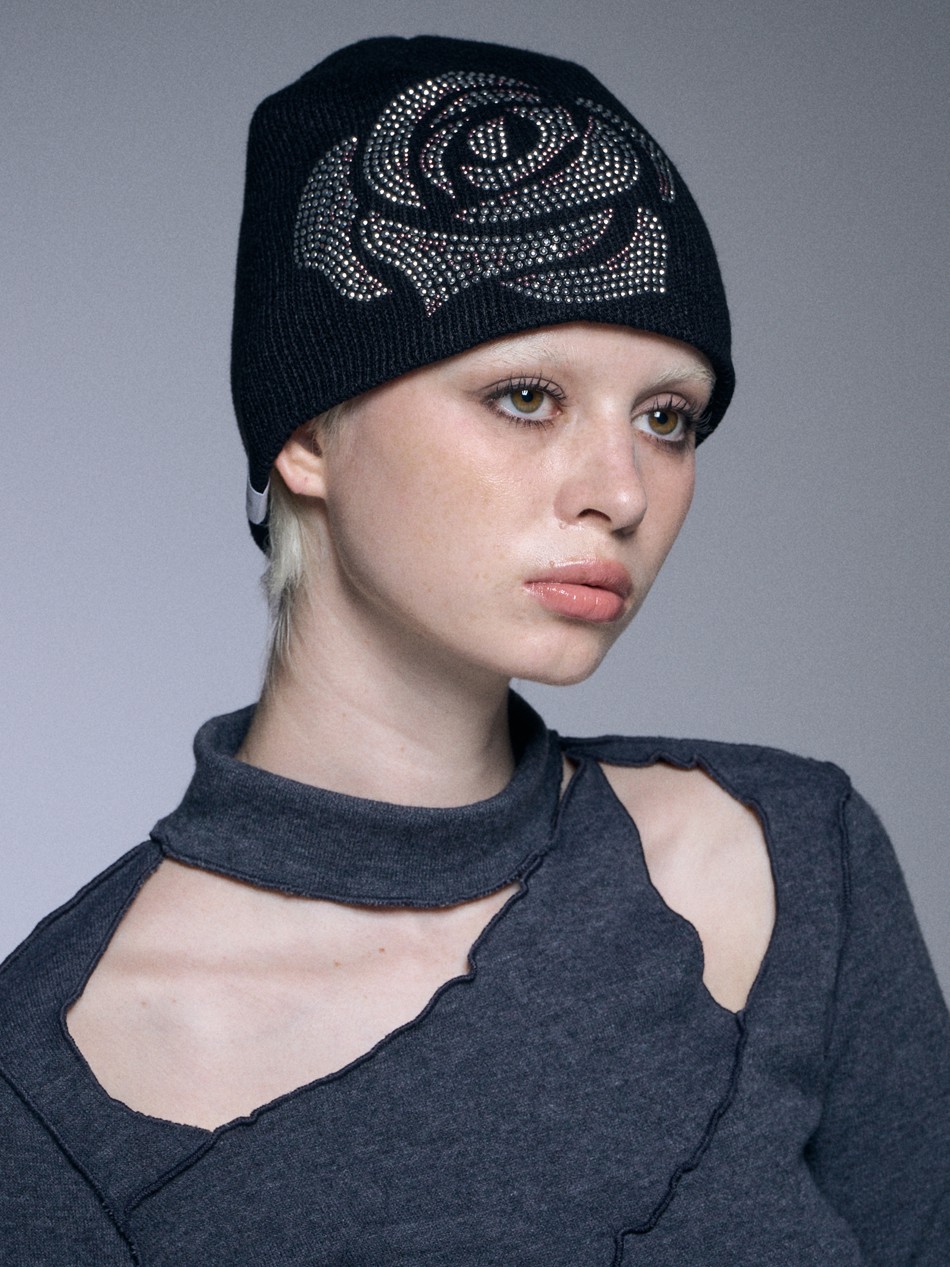SETUP-EXE★韓国★日本未入荷★人気★ROSE HOTFIX BEANIE 3色 SETUP‐EXE】ROSE HOTFIX BEANIE | OUR BRAND,SETUP-EXE