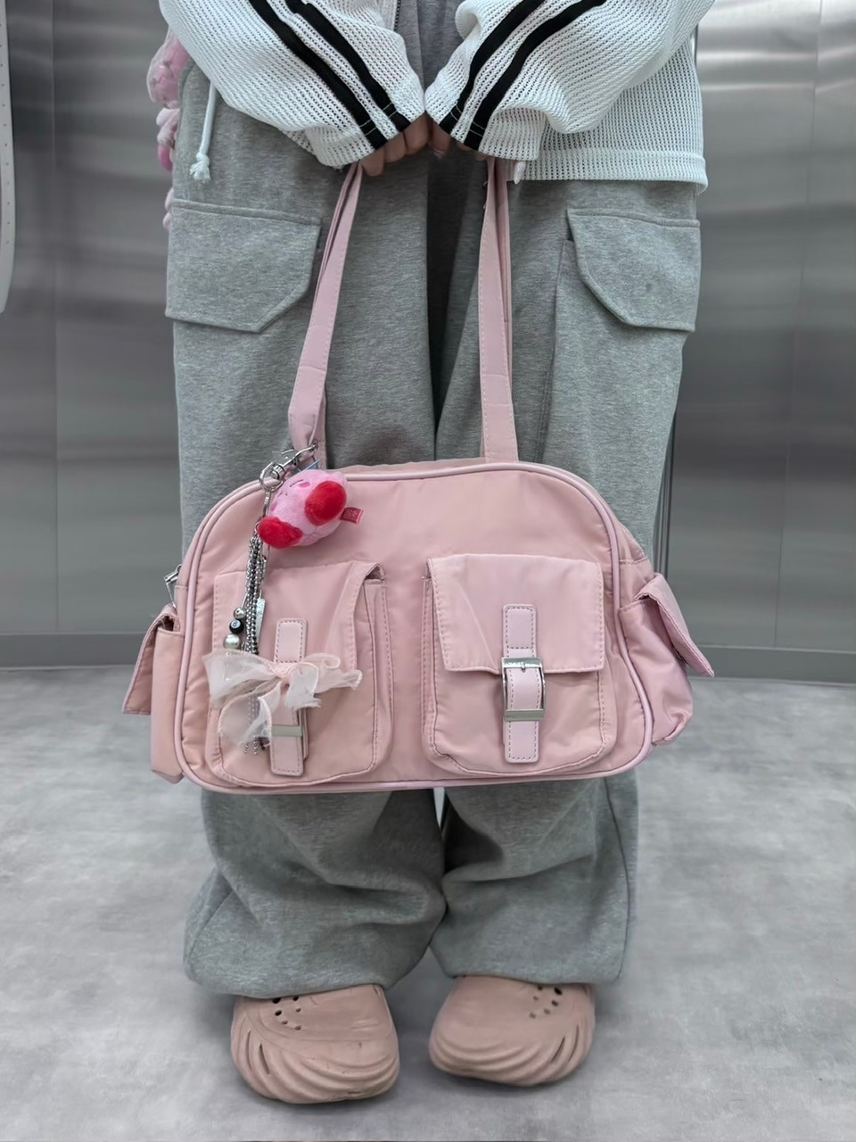 受注制【nmtc +】pocket shoulder bag (4color) / 【エヌエムティー