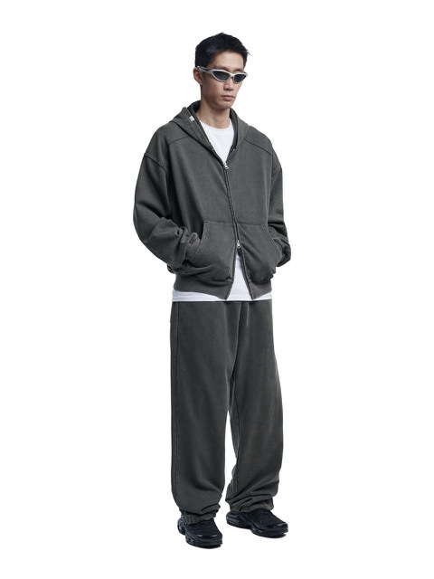 【NOMANUAL】M.L HOODED ZIP-UP  / 【ノーマニュアル】ジップアップ長袖パーカー