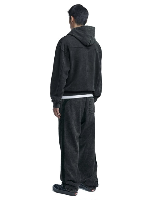 【NOMANUAL】M.L HOODED ZIP-UP  / 【ノーマニュアル】ジップアップ長袖パーカー