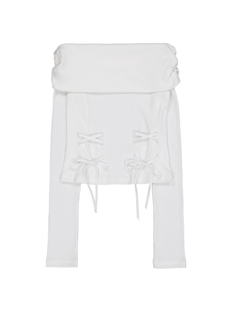 SETUP-EXE】CORSET OFF-SHOULDER TOP / 【セットアップエグゼ