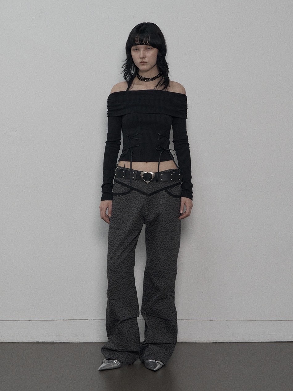 SETUP-EXE】CORSET OFF-SHOULDER TOP / 【セットアップエグゼ SETUP-EXE】CORSET OFF-SHOULDER TOP / 【セットアップエグゼ