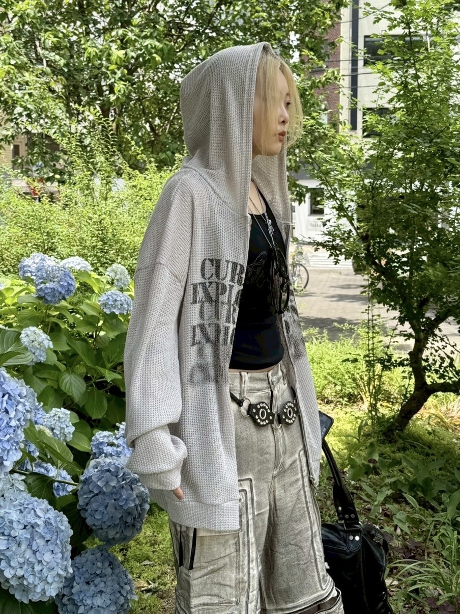 XU ジップアップパーカー XU】damage zip up hoodie（パーカー）｜XU（エックスユー）の