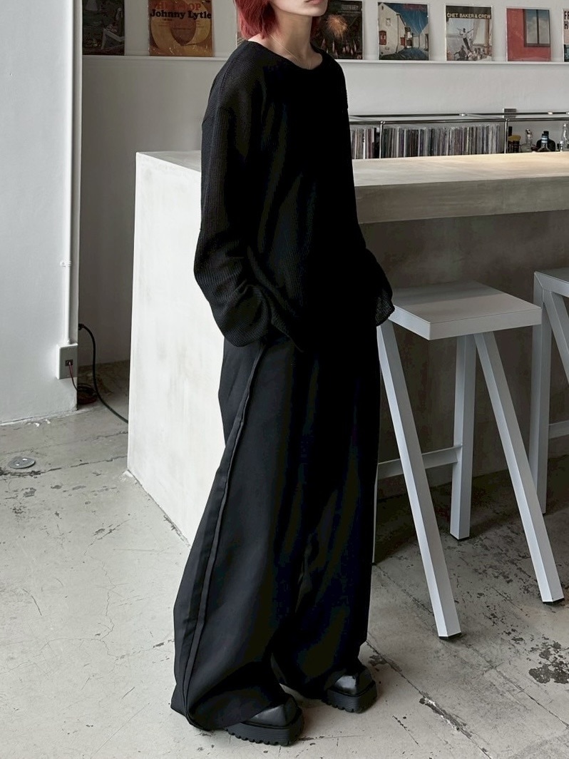 受注制【LUV CODE】wide slacks