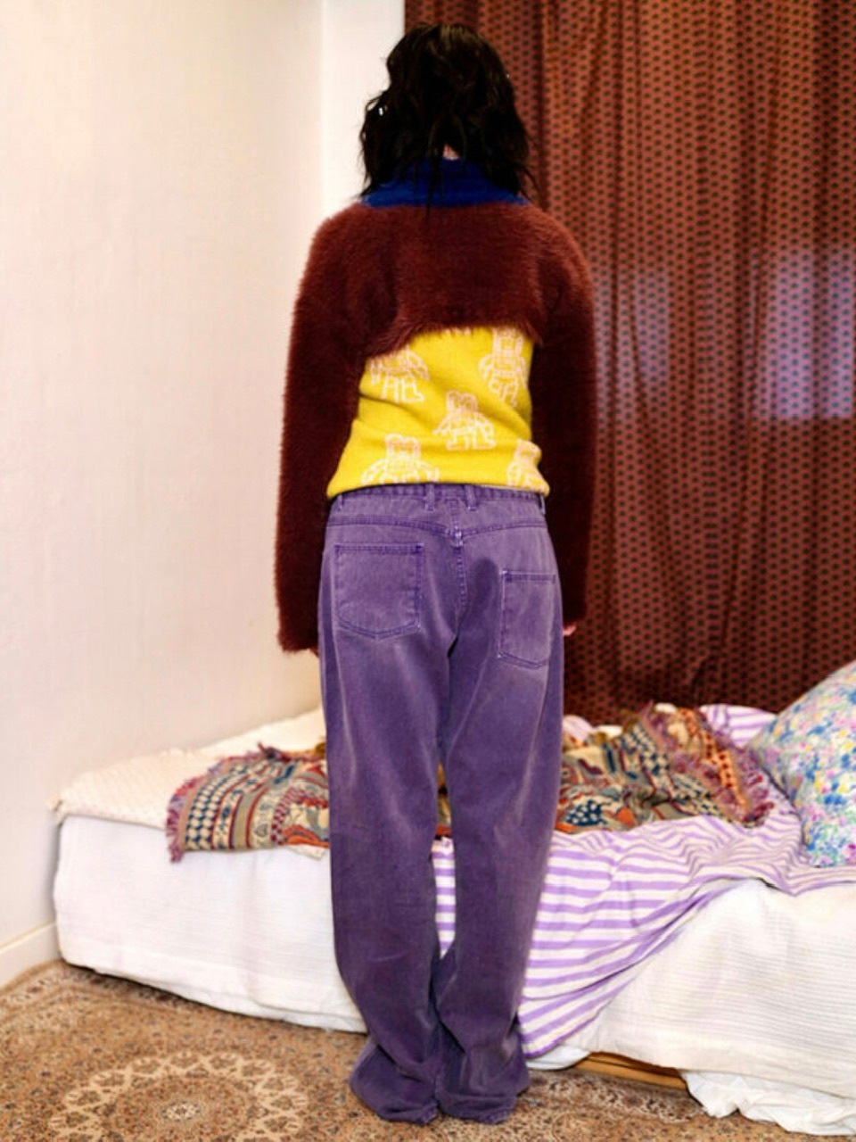 【YOUTHBATH】High-Neck Knit Top Set-up