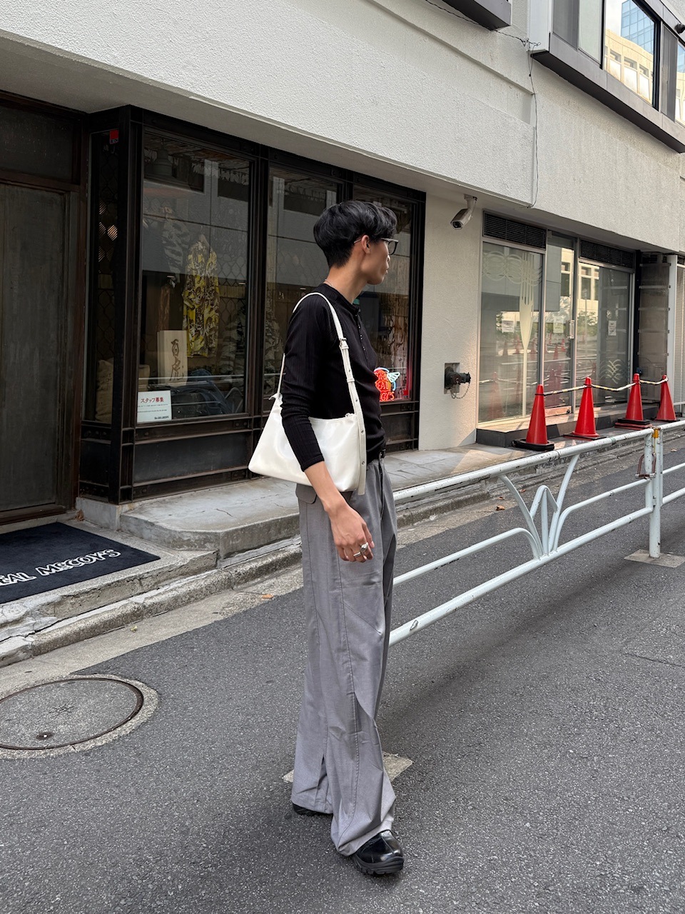 東京店WEB限定受注制【Chikashitsu +】snap rib henley neck tee