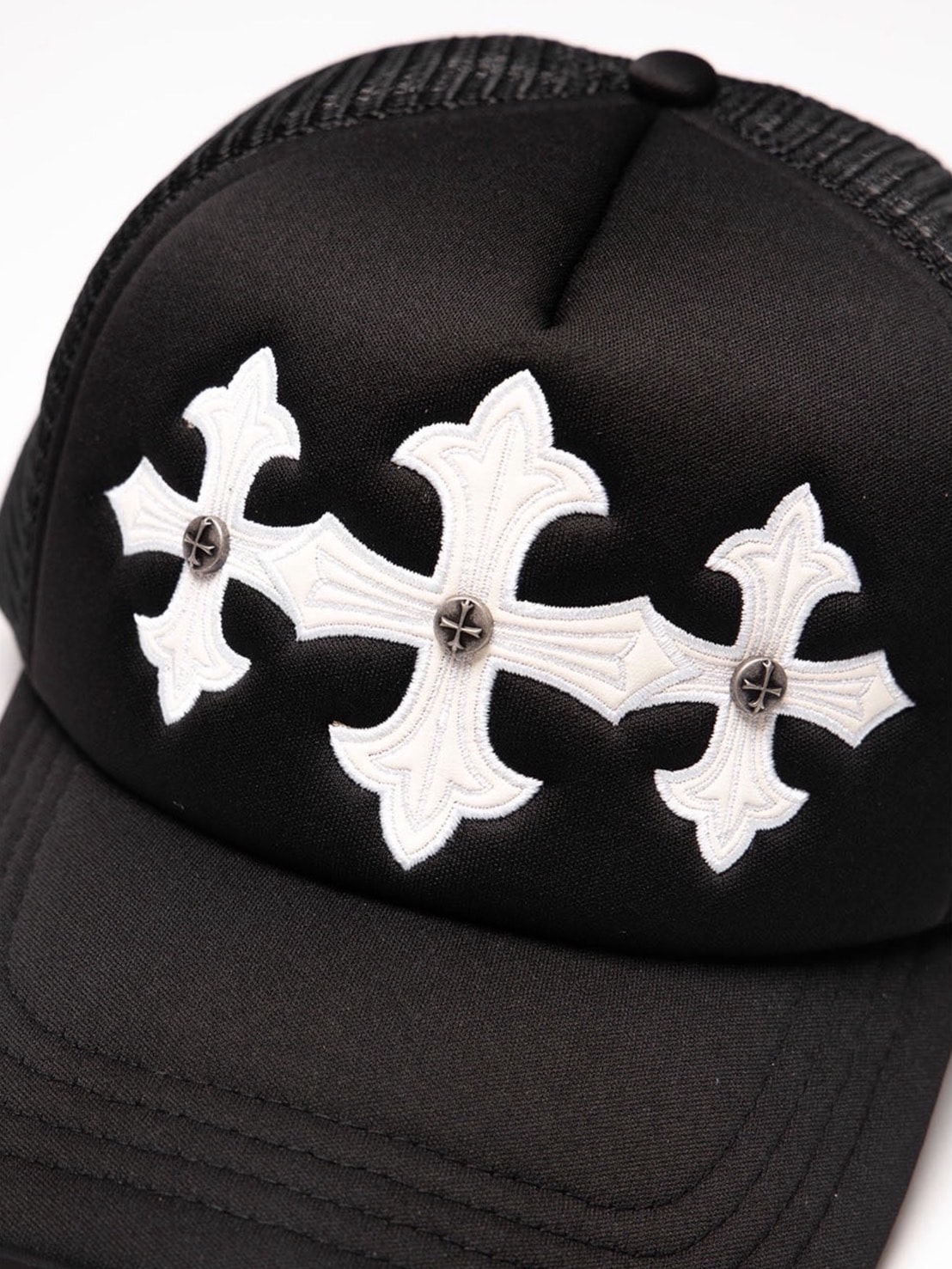 帽子 Supplier Cross Leather Patch Mesh C SUPPLIER】Cross Leather Patch Mesh Cap / 【サプライヤー
