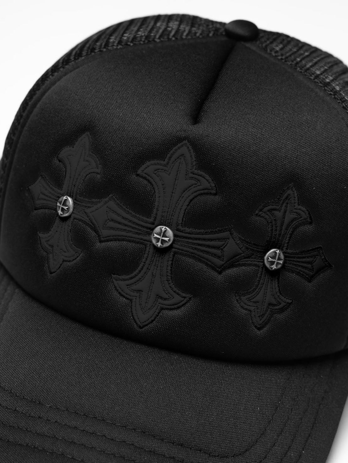 1/30 再入荷【SUPPLIER】Cross Leather Patch Mesh Cap