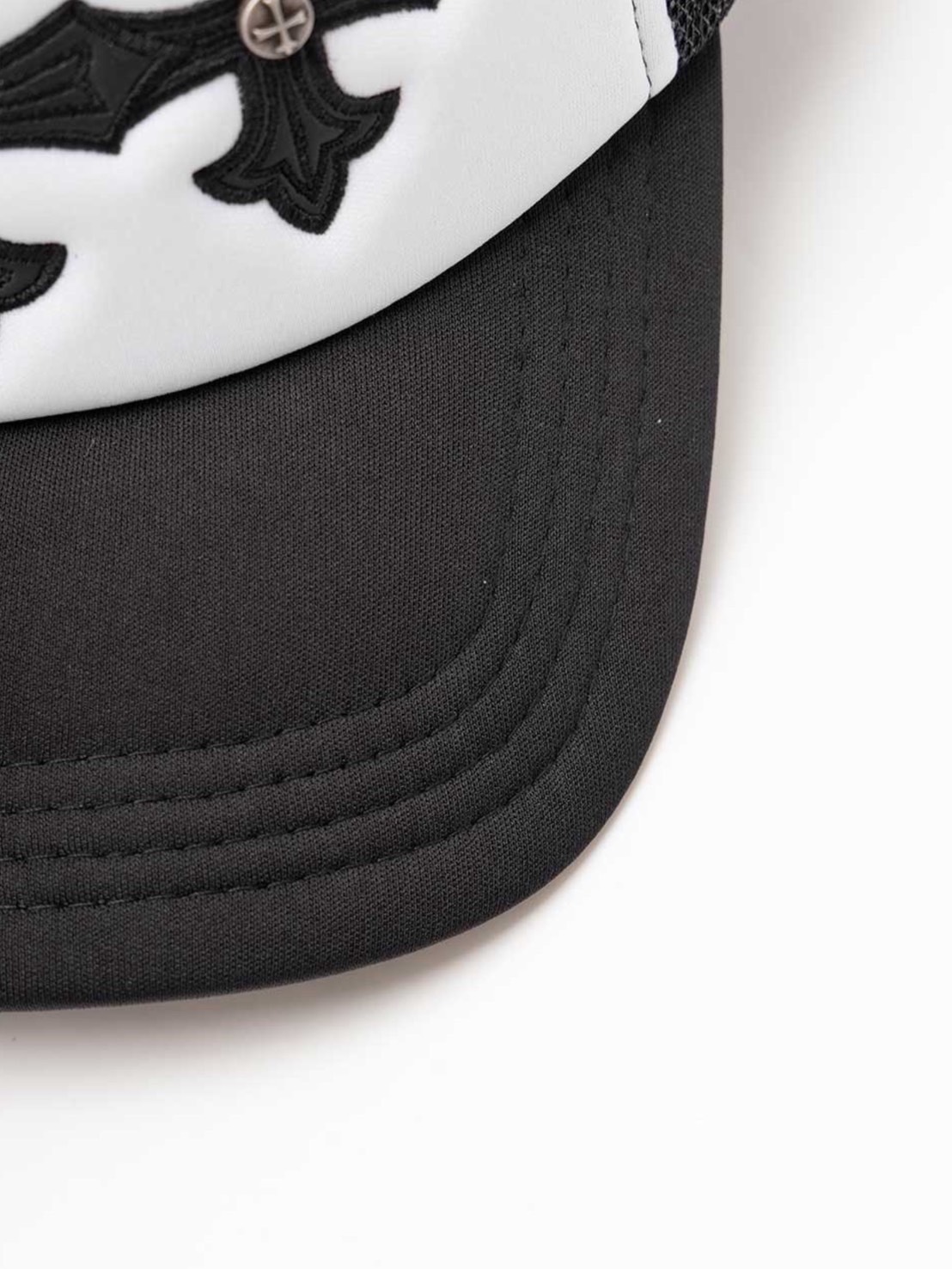 SUPPLIER】Cross Leather Patch Mesh Cap / 【サプライヤー