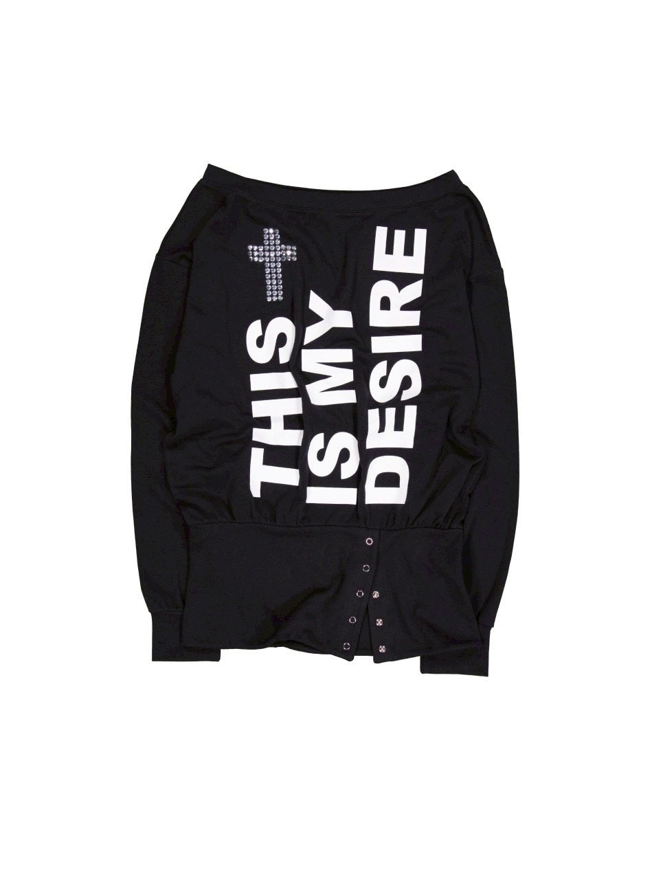 SETUP‐EXE】BOLD LETTERING LOOSE TOP / 【セットアップエグゼ