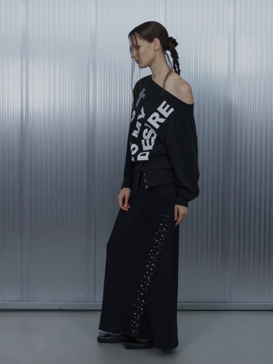 SETUP‐EXE】BOLD LETTERING LOOSE TOP / 【セットアップエグゼ